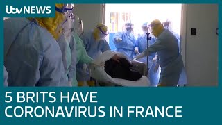 Child is among five Britons with coronavirus in France | ITV News