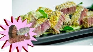 Trancio di Tonno al Sesamo con Salsa di Menta e Basilico - Le Ricette di Alice