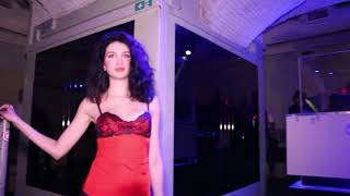Beautiful Uzbek girl in sexy lingerie show g string