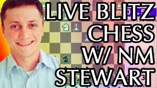Live Blitz RapidChess on ICC - William Stewart vs. EEKarf (BONUS GAME!)