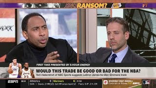 ESPN FIRST TAKE | Suggest LeBron James-for-Ben Simmons trade; Would this trade be good for NBA?