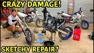 Rebuilding A Wrecked 2019 DRZ 400 Supermoto Part 3