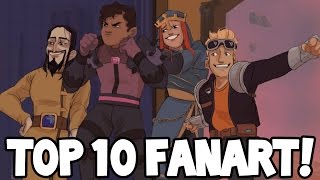 TOP 10 MINECRAFT STORY MODE FANART!
