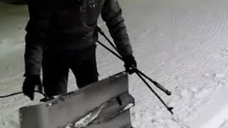 Резак для лыжной трассы. Горкинско-ометьевский парк Казани.