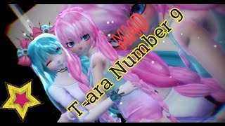 [MMD] T-ara - Number 9 [Hatsune Miku, Megurine Luka]