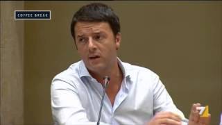 RENZI: LA RIPRESA SI COSTRUISCE