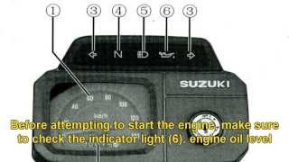 Engine oil level Suzuki Ax 100 (Subtitle)