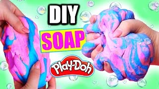 DIY PLAYDOUGH SOAP! How To Make Squishy Play-Doh Soap!