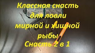 Классная снасть для ловли хищной и мирной рыбы