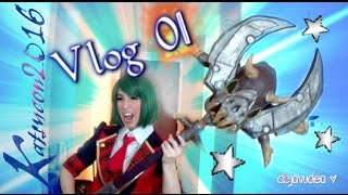 ☆ Katsucon 2016 Vlog 01[Vlog SWAP, Cosplay Struggle, & We're Idols Now ★