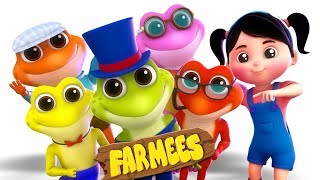 Five Little Speckled Frogs | Songs For Babies by Farmees