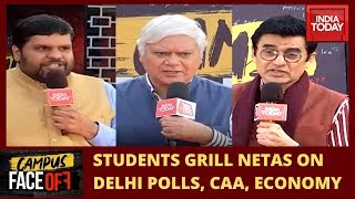 Campus Face Off | Gaurav Vallabh Vs Narendra Taneja Vs Ajoy Kumar; Nationalism Or Vikas?