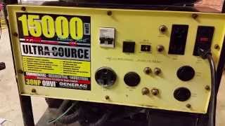 How loud is a Generac 15kw (15,000 watt) 30hp air cooled generator?