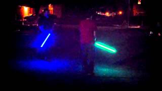 Lightsaber Duel at Night