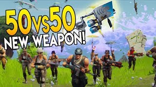 FORTNITE BATTLE ROYALE 50V50 GAME MODE & SNOWBALL WEAPON "NEW CHRISTMAS GUN"
