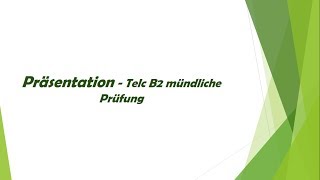 Präsentation über eine Reise - mündliche telc B2 Prüfung