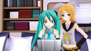 (MMD) Miku descubre el MikuxKaito