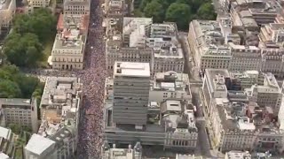 Tens of thousands Brexit opponents march in London on second anniversary of vote