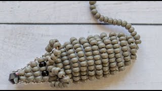 МЫШКА? ИЗ БИСЕРА в технике параллельное плетение
