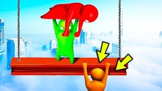 ПЛАСТИЛИНОВАЯ БИТВА ПАРКУР НА ВЫСОТЕ - Human Fall Flat