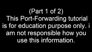 Configure Port Forwarding on router Remote Desktop Anywhere