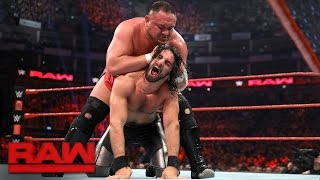 Seth Rollins vs. Samoa Joe: Raw, May 8, 2017