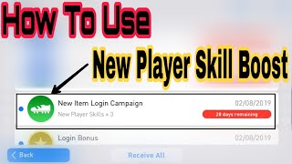How To Use New Player Skill Booster - PES 2019 Mobile