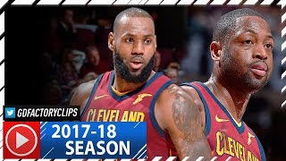 LeBron James 33 Pts & Dwyane Wade 18 Full Highlights vs Nets (2017.11.22) - 4 Qtr Takeover!