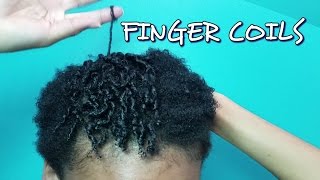 Finger Coils on Short Natural Hair ft. Miss Jessie's Coily Custard