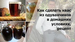 Как сделать квас из одуванчиков в домашних условиях, рецепт
