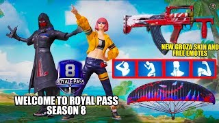 Pubg Mobile Season 8 Royal Pass Leaked Part 7 New Items, Gunskins, Outfits, Free Emotes & Lots More