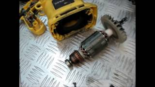 Перфоратор БОЧКА искрит на щетках, РЕМОНТ РОТОРА/Repair hammer, sparks on the brushes.