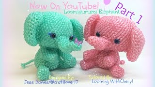 Rainbow Loom Elephant (Part 1 of 2) Loomigurumi Amigurumi Hook Only слон Лумигуруми