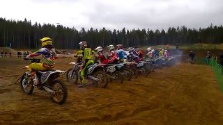 мотокросс 2016 Стеклянный - старт - 1 заезд класс 125