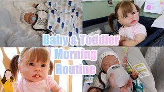Reborn Toddler & Baby Morning Routine! Tate & Charlie's Morning Routine! | Kelli Maple