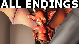 Ben The Exorcist - All Five Endings - Walkthrough Gameplay (No Commentary) (Comedy Horror Game 2017)