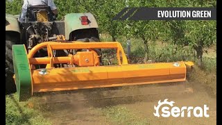 TRINCIA SERRAT EVOLUTION GREEN per PACCIAMATURA