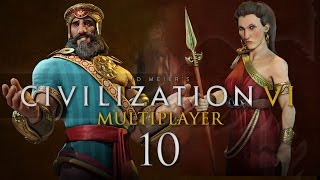 Civilization VI #10 Multiplayer with Biffa2001 - Let's Play