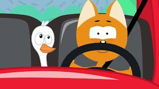 BEEP BEEP - Driving in my car - Meow Meow Kitty - Nursery Rhymes