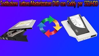 Sostituzione Lettore/Masterizzatore DVD Con Caddy per SSD/HDD