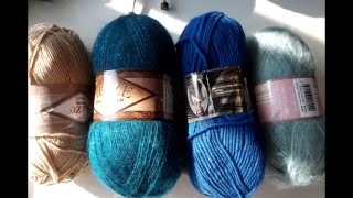 ОБЗОР  ПРЯЖИ от Доброй овечки ч.1  (ALIZE Cotton Gold Tweed, ALIZE Superlana Midi)