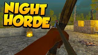 CRAZY NIGHTTIME ATTACK! - 7 Days to Die Alpha 16 Multiplayer Gameplay #4