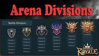 Mobile Royale: Arena is Finally Here - Division Ranks