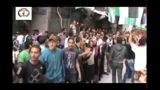 عرس الشهداء في مخيم اليرموك 21\4\2014