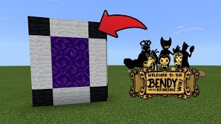 How To Make a Portal to the Bendy Game Horror 3 Dimension in MCPE (Minecraft PE)