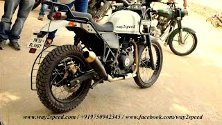 ROYAL ENFIELD HIMALAYAN CUSTOM EXHAUST BY WAY2SPEED PERFORMANCE