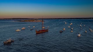 Draken Harald Hårfagre departs Plymouth! - Drone Footage!