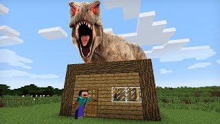 НУБ ПРОТИВ ОГРОМНЫЙ ДИНОЗАВР МУТАНТ В МАЙНКРАФТ ТРОЛЛИНГ МОНСТР MINECRAFT ЛОВУШКА ВЫЖИВАНИЕ