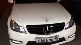 Обзор решетка радиатора MERCEDES w204 - черная с хромом
