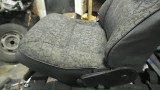 КАК УКОРОТИТЬ СИДЕНЬЕ для самодельного минитрактора погрузчика.